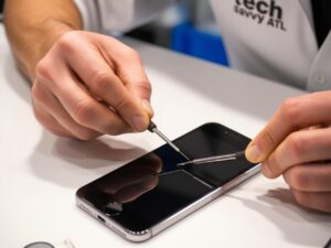 iPhone screen repair at Tech Savvy ATL